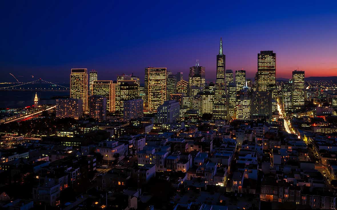 San Francisco by night mit ESTA USA